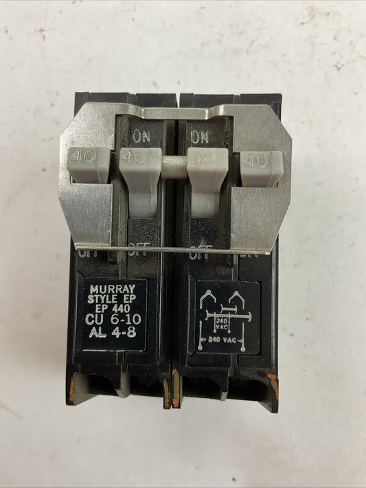 MURRAY EP440 CIRCUIT BREAKER 40A/40A/40A/40A 4POLE 120/240VAC STYLE EP