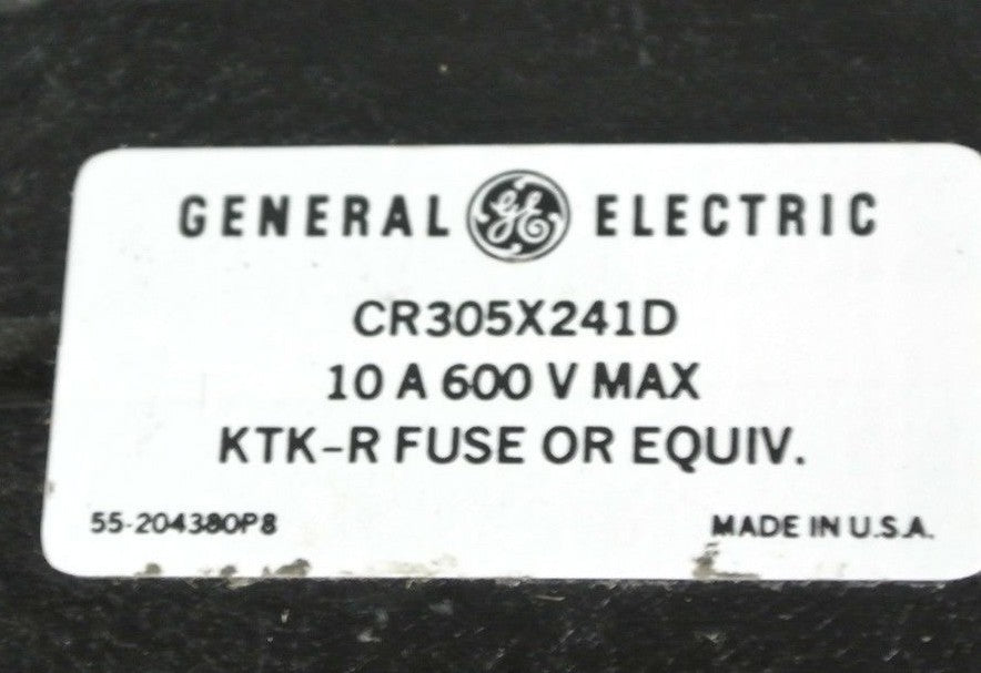 GE / GENERAL ELECTRIC CR305X241D CONTROL CIRCUIT FUSE KIT 600V SZ2 - NEW SURPLUS