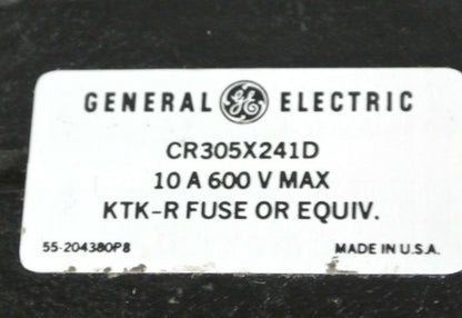 GE / GENERAL ELECTRIC CR305X241D CONTROL CIRCUIT FUSE KIT 600V SZ2 - NEW SURPLUS