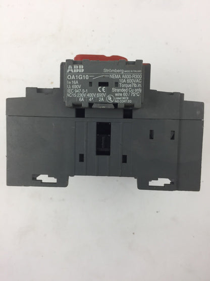 ABB OT125E3 GENERAL PURPOSE SWITCH 600 VAC 100 A W/2 OA1G01 AUXILIARY CONTACTS