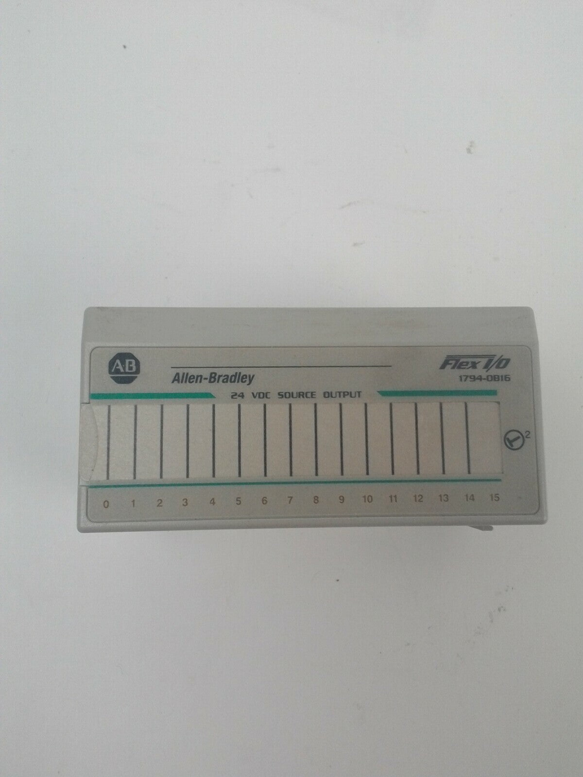 ALLEN BRADLEY 1794-0B16 FLEX I/O 24VDC SOURCE OUTPUT REV.B01 F/W REV.BLANK