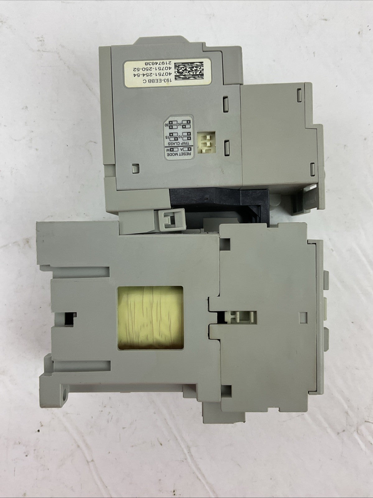 ALLEN BRADLEY STARTER (100-C16D*10 SER B COIL 24VDC + 193-EEBB 0.2-1.0A SER C)