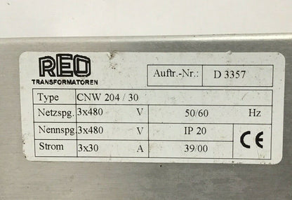REO  CNW 240/30 LINE FILTER 30 AMP 480V