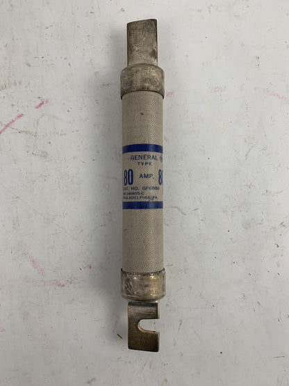 General Electric GF6B80 80A 600V Fuse "Lot of 3"