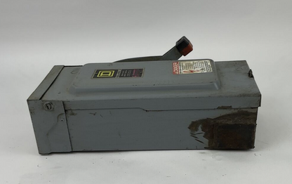 SQUARE D H361RB SAFETY SWITCH 30A 600VAC 2HP 3PH FUSIBLE SER.E1