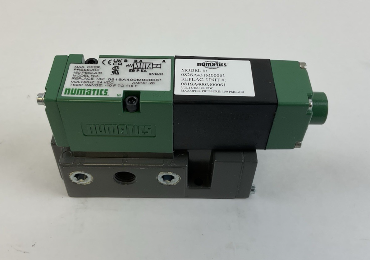NUMATICS 081SA400M000061 SOLENOID VALVE 24VDC 150PSIG 26AMP