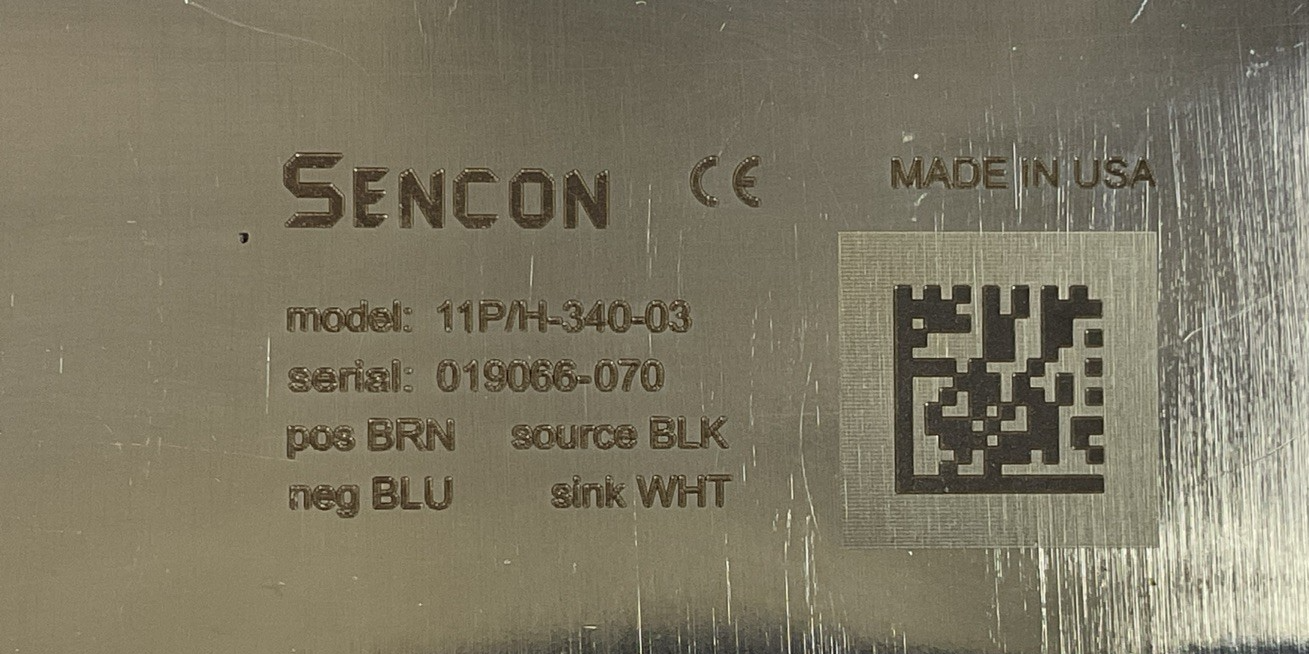 SENCON 11P/H-340-03 SENSOR