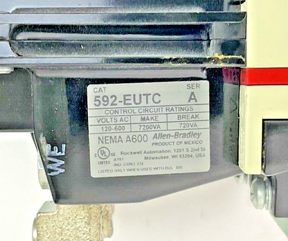 ALLEN-BRADLEY  500F-COD930 STARTER SER. C SIZE 2 W/ 595-A SER.C- HEATERS VARY