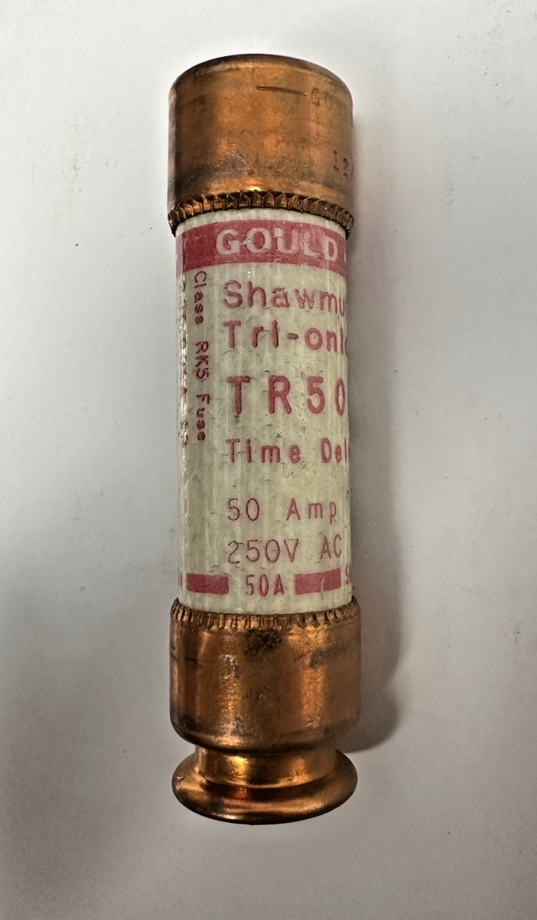 GOULD SHAWMUT TRI-ONIC TR50R TIME DELAY FUSE 50AMP 250V LOT OF 8
