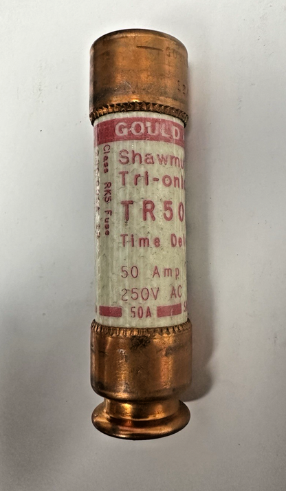 GOULD SHAWMUT TRI-ONIC TR50R TIME DELAY FUSE 50AMP 250V LOT OF 8