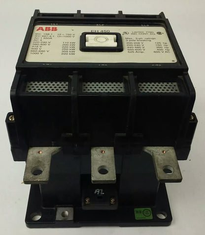 ABB EH450 CONTACTOR,  600V, 3PH, 525A, 400H.P., 3P, 355KW, EH, USED