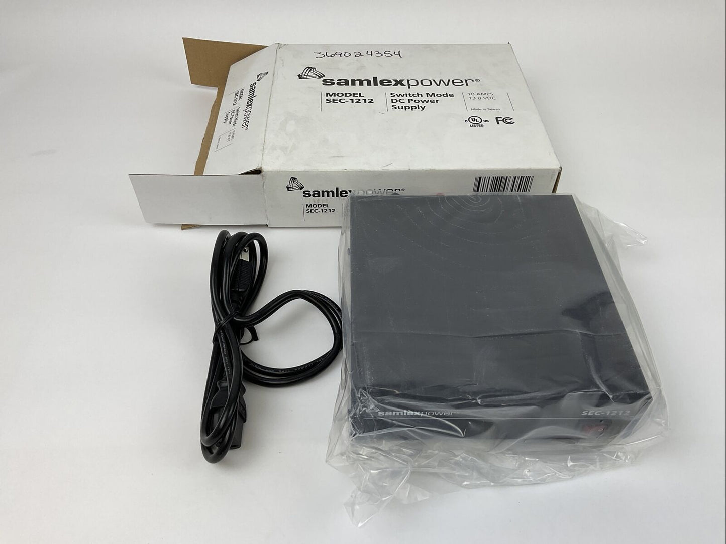 SAMPLEX POWER SEC-1212 SWITCH MODE DC POWER SUPPLY 10AMPS 13.8VDC