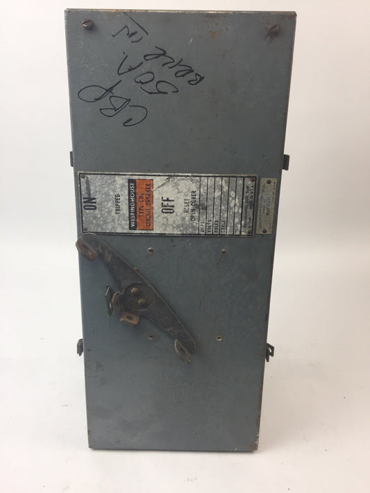 WESTINGHOUSE CBP 50A BREAKER BUS PLUG 600VAC 3 POLE