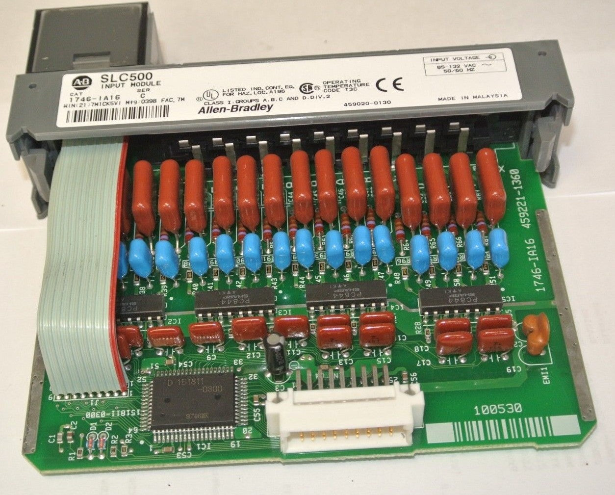 ALLEN-BRADLEY 1746-OA16 & 1746-IA16 - ONE EACH - OUTPUT & INPUT MODULES NO COVER