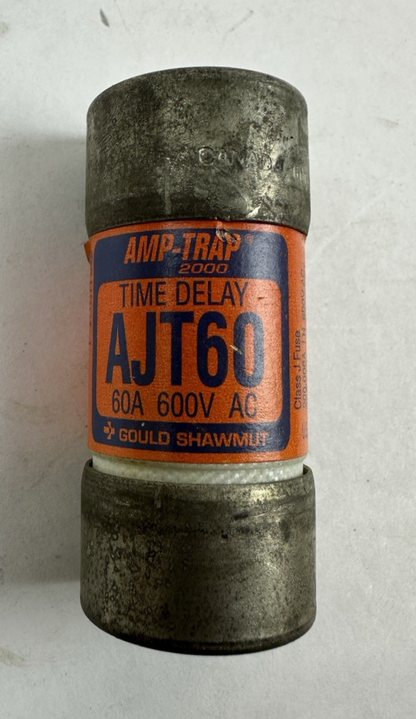 GOULD SHAWMUT AMP-TRAP 2000 AJT60 60A 600VAC TIME DELAY FUSE LOT OF 3