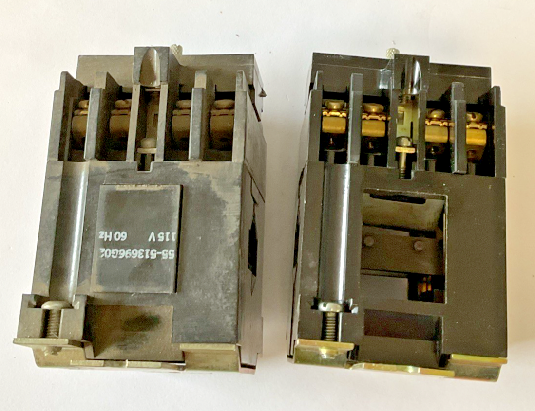 GENERAL ELECTRIC CR120B04002 RELAY SER.A 600V (1)MISSING COIL****LOTOF2****