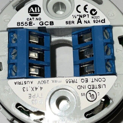 ALLEN BRADLEY 855E-GCB SER.A SIGNAL TOWER BASE***LOTOF4***