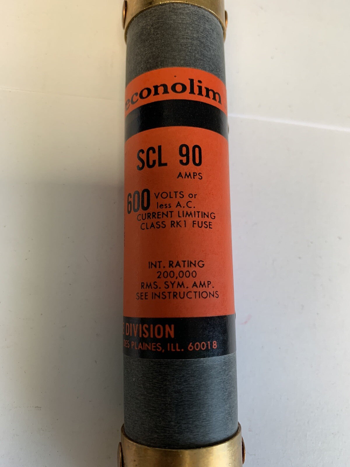 Economy Fuse SCLR90 90A 600V Fuse