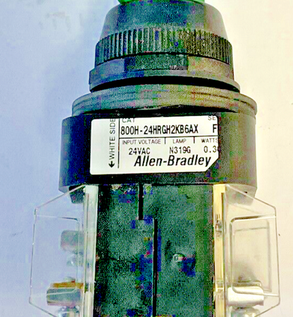 ALLEN BRADLEY 800H-24HRGH2KB6AX SELECTOR SWITCH SER F 24VAC 0.30WATTS