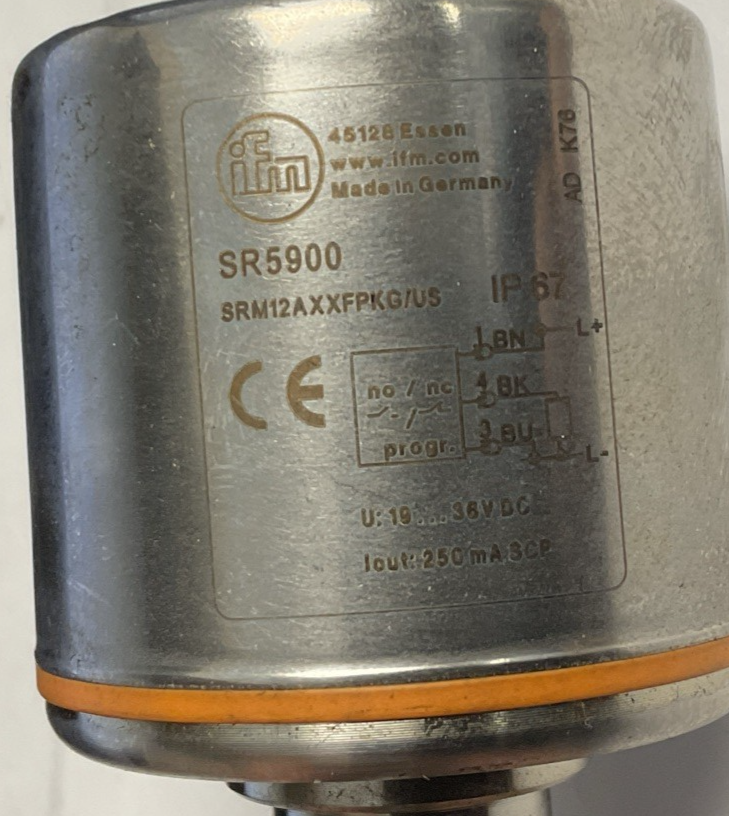 IFM SR5900 FLOW METER SCALE 36VDC 250MA
