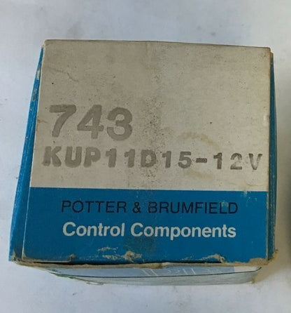 POTTER & BRUMFIELD KUP11D15 12VDC RELAY 600VAC 3A 1/2HP