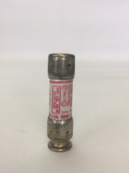 GOULD SHAWMUT TR1/2R FUSE 0.5A 250VAC (LOT OF 8)