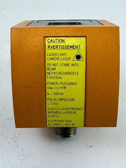 IFM - 01D100 - 01DLF3KG - LASER DISTANCE SENSOR - RANGE: 0.2-10 M, 30VDC, 4 PIN