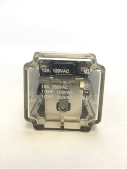 DAYTON 5X826E RELAY12A 120VAC 10A 250VAC 1/3HP 120VAC 1/2HP 250VAC COIL 24VAC