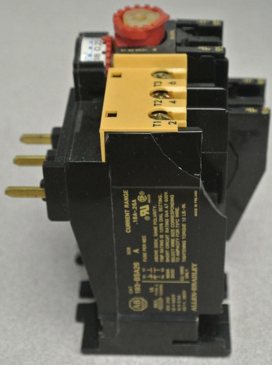 ALLEN-BRADLEY 193-BSA26 BI-METALLIC OVERLOAD RELAY 0.18A-0.26A / NEW SURPLUS