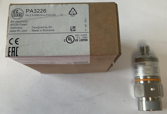 IFM PA3226 TRANSMITTER 32VDC 290PSI 20BAR 2000KPA  1/4NPT