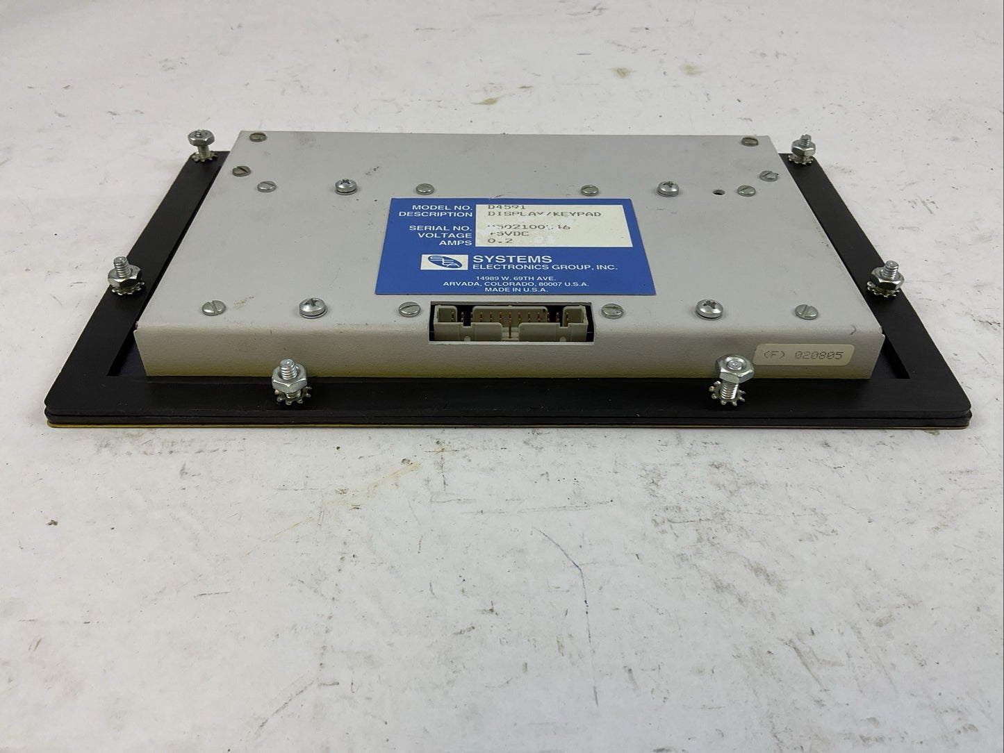 SYSTEMS D4591 DISPLAY / KEYPAD +5VDC 0.2A