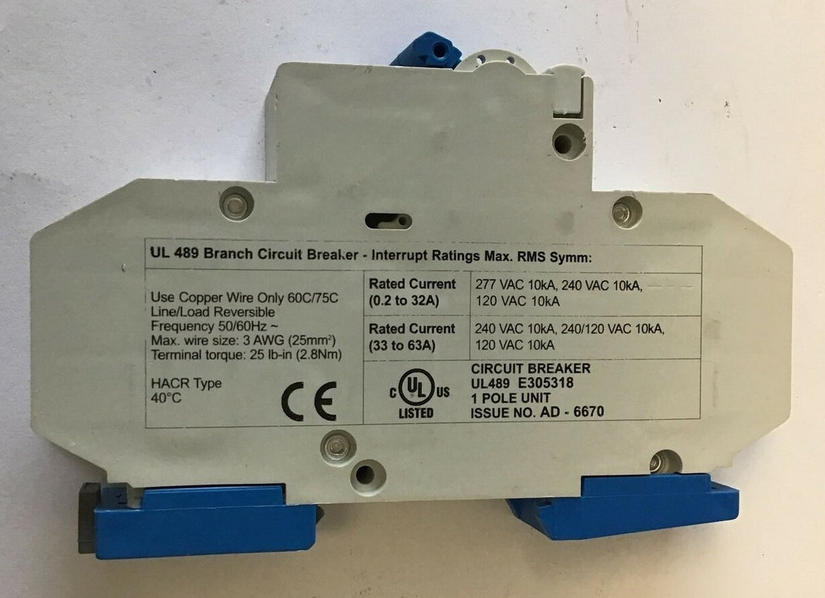 ALTECH UL489 E305318 CIRCUIT BREAKER 277VAC 10KA***LOTOF7***