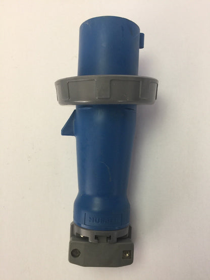 HUBBEL 363P6W PIN & SLEEVE WATERTIGHT PLUG 63A 220VAC 2 POLE 3 WIRE GROUNDING