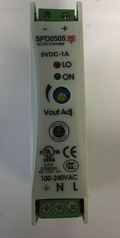 CARLO GAVAZZI SPD05051 AC/DC CONVERTER 5VDC-1A 100-240VAC