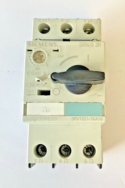 SIEMENS 3RV1021-0KA10,3RV1021-1KA10 MOTOR CONTROL 600V****LOTOF2***
