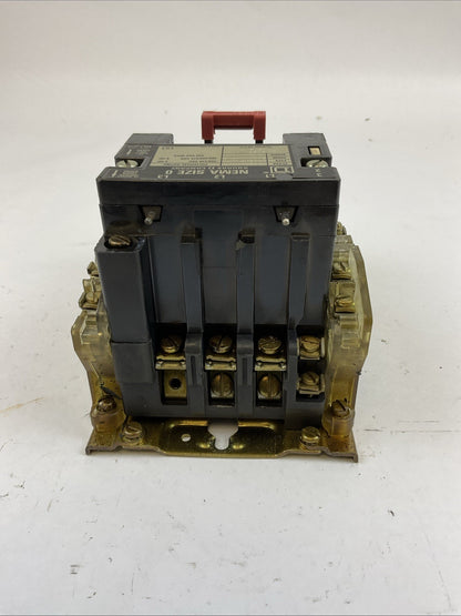SQUARE D 8536SBG2 SIZE 0 STARTER 600VAC 5HP B4.85 HEATERS 31041-400-42 COIL 120V