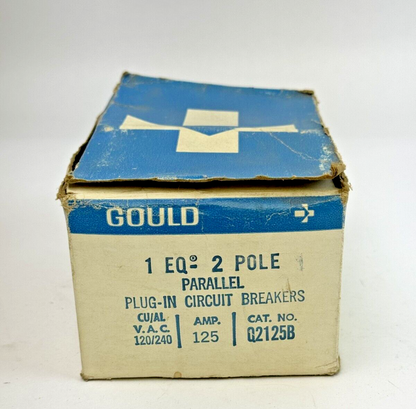 GOULD - Q2125B - PARALLEL PLUG-IN CIRCUIT BREAKER - 2 POLE/ 125A/ 240 VAC