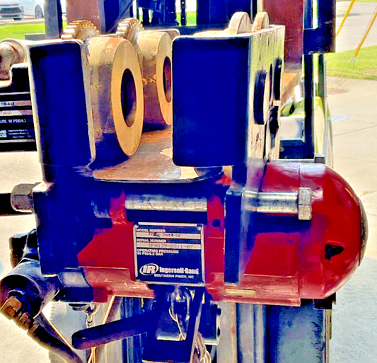 INGERSOLL RAND 7792A-3HA10-C6 15FT CHAIN HOIST 3000LBS W/TIR6600 TROLLEY TIR-A53
