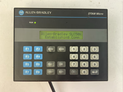 ALLEN BRADLEY 2707-M485P3 SER C REV B DTAM MICRO OPERATOR INTERFACE 18-30VDC