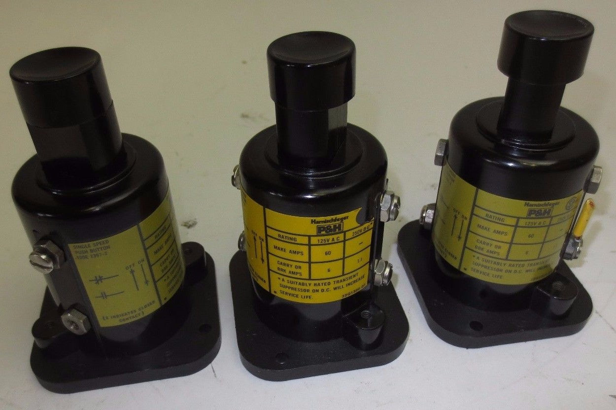 P&H HARNISHFEGER 100E 2397-2 SINGLE SPEED PUSH BUTTON - 100E2397-2