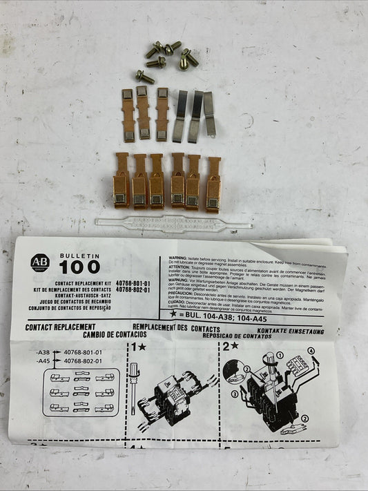 ALLEN BRADLEY 40768-801-01 CONTACT REPLACEMENT KIT