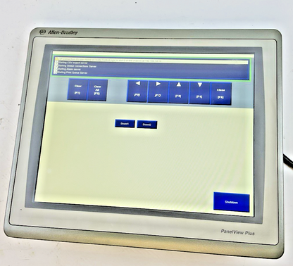 ALLEN BRADLEY 2711P-T15C22A9P SER. A PANELVIEW PLUS 7 COLOR TOUCH 240VAC 15"