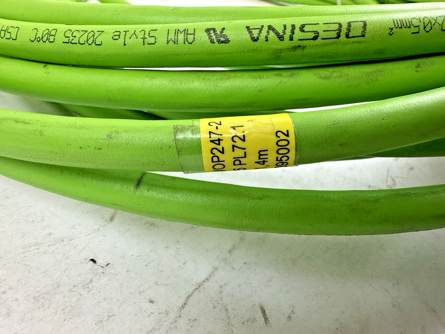 SAB BROCKSKES 279400/OP247-2 SERVO FEEDBACK CABLE 11.4M WIELAND 24-PIN CONNECTOR