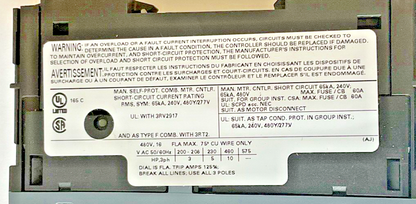 SIEMENS 3RV2011-4AA20 MOTOR CONTROL 10-16A 50HZ