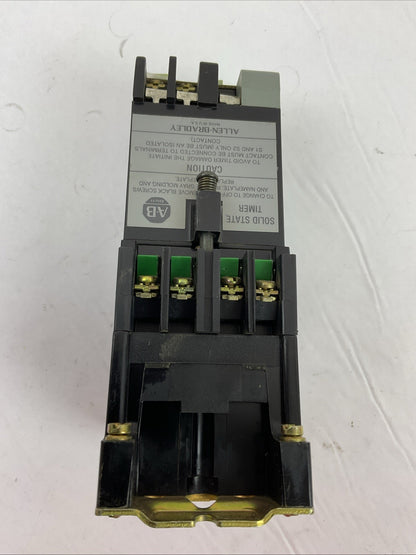 ALLEN BRADLEY 700-R400A1 SER B 852D-C SER G CONTROL TIMING RELAY 1.0 SEC 300V