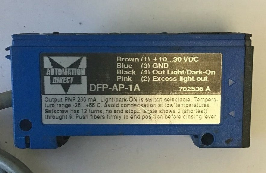 AUTOMATION DIRECT DFP-AP-1A FIBER OPTIC AMPLIFIER 30VDC