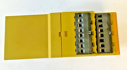 PILZ PNOZ X8P 120VAC 3N/0 2N/C 2SO SAFETY RELAY 120VAC 50-60HZ  6.5VA