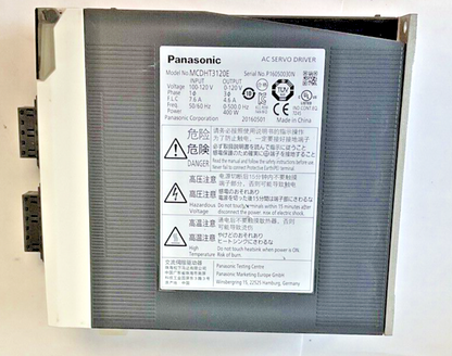 PANASONIC MCDHT3120E AC SERVO DRIVER 120V 1PH 50/60HZ