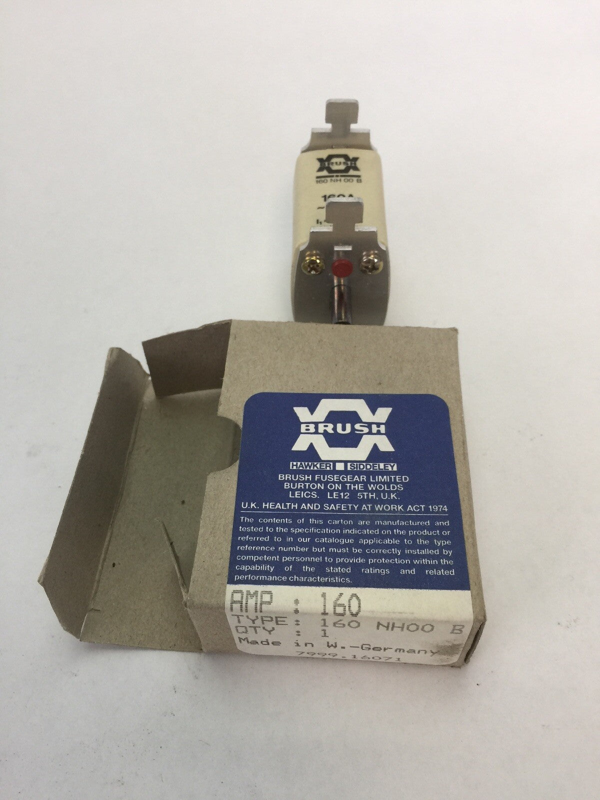 BRUSH 160 NH 00 B FUSE 160A 500VAC 160NH00B