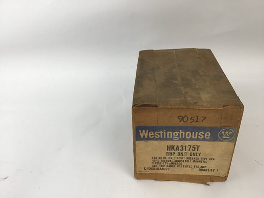 WESTINGHOUSE HKA3175T 3POLE TRIP UNIT ONLY 175A.